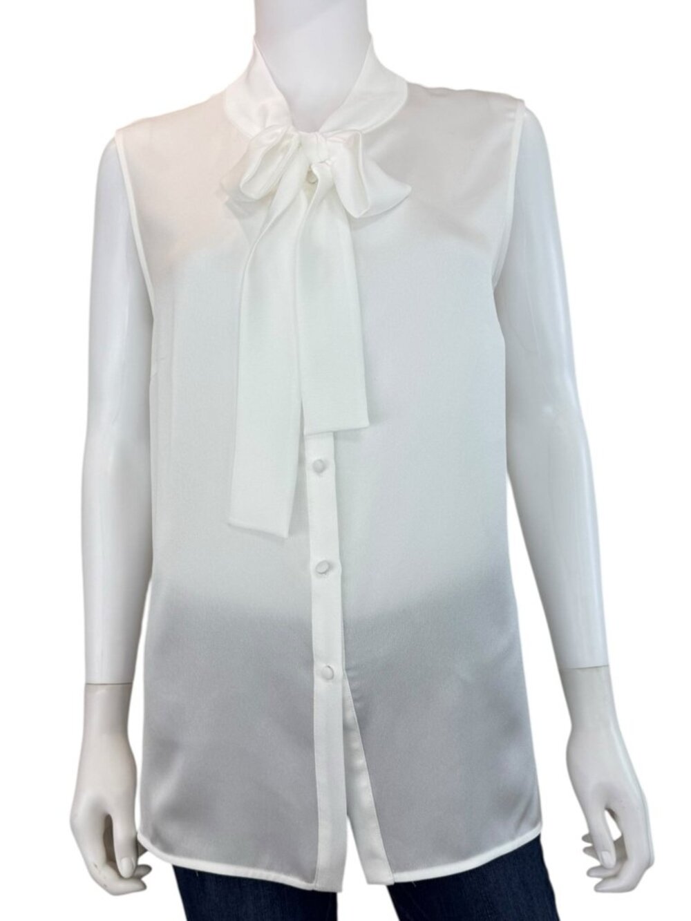 MISOOK White Sleeveless Shell Size M F0841